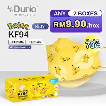 Durio 904K Kid’s Pokémon KF94 - Pikachu-  (10 Pcs)